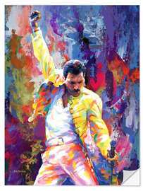 Sticker mural Freddie Mercury Pop Art Portrait - Leon Devenice