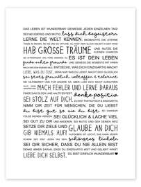 Poster Life is Wonderful (German) - Heyduda