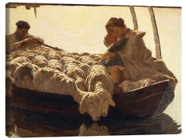 Canvas print Hail, Mary, 1886 - Giovanni Segantini