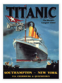 Poster White Star Line "Titanic", 1912