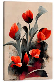 Canvas print Red Tulips - treechild