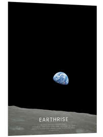 Hartschaumbild Earthrise - Apollo 8 - NASA