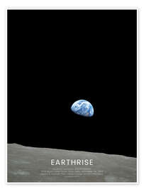 Poster Earthrise - Apollo 8 - NASA