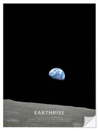 Sticker mural Earthrise - Apollo 8 - NASA