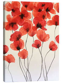 Canvas print Dance of the Poppies - Sophie Duplain