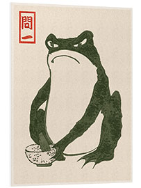 Hartschaumbild Grumpy Toad III - Matsumoto Hoji