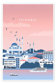 Wandbild Istanbul Illustration - Katinka Reinke