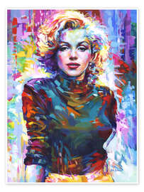 Poster Marilyn Monroe III - Leon Devenice