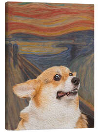 Canvas print The Scream - Corgi - Artelele