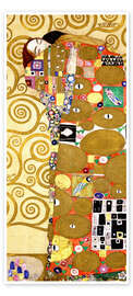 Dørplakat Livets tre (Oppfyllelse) - Gustav Klimt