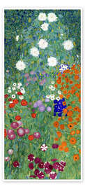 Dørplakat Flower Garden - Gustav Klimt