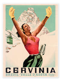 Taulu Cervinia Skiing, Aosta Valley - Vintage Ski Collection