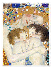 Wandbild Mutter und Zwillinge I - Gustav Klimt