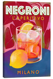 Leinwandbild Negroni Aperitivo Milano, Italia - Marco Marella