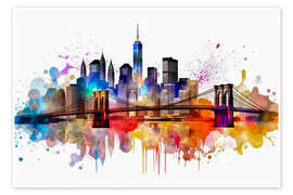 Wandbild Skyline New York - Peter Roder