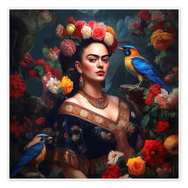 Poster Sonnenschein Frida Kahlo - Mark Ashkenazi