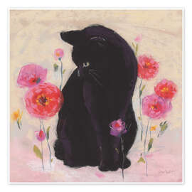 Tableau Nina With Pink Flowers II - Lisa Audit