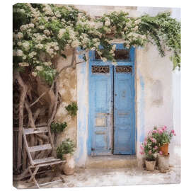 Canvas print Blue Greek Door II - RileyB