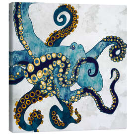 Leinwandbild Metallic Octopus - SpaceFrog Designs