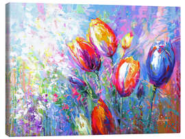 Canvas print Colourful Tulips - Leon Devenice