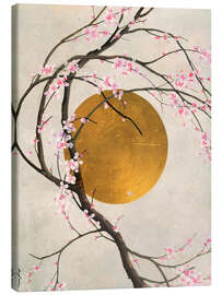 Canvas print Sakura and Sun Disk - Sophie Duplain