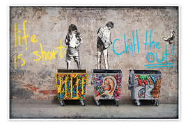 Poster Banksy - Life is short, chill the duck out! - Pineapple Licensing