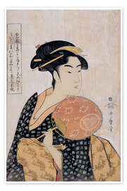 Tavla Takashima Ohisa (Ohisa of the Takashima Tea-Shop), c. 1793 - Kitagawa Utamaro