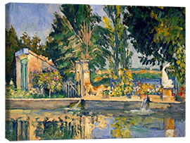 Canvas print Jas de Bouffan, the Pool, 1876 - Paul Cézanne