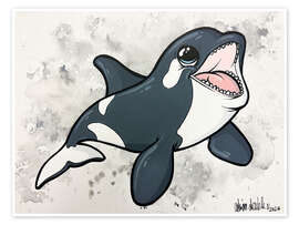 Wall print Baby Orca - A.DOUBLE.U