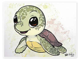 Wall print Baby Sea Turtle - A.DOUBLE.U