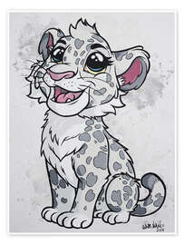 Wall print Snow Leopard - A.DOUBLE.U