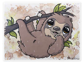 Wall print Sloth - A.DOUBLE.U