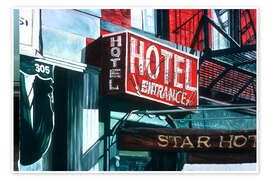 Wall print Star Hotel, 1978 - Anthony Butera