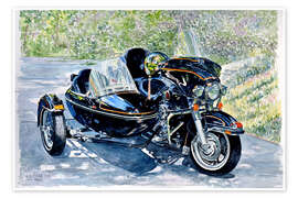 Wall print Motocycle with Sidecar, 2009 - Anthony Butera