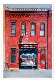 Wall print Firehouse 226, 2000 - Anthony Butera