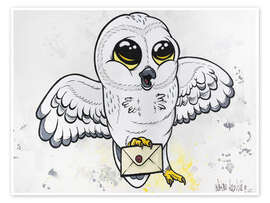 Wall print Snow Owl - A.DOUBLE.U