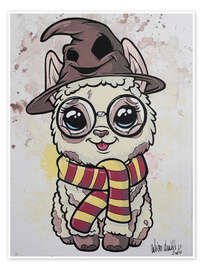 Wall print Magic Alpaca - A.DOUBLE.U