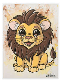 Wall print Baby Lion - A.DOUBLE.U