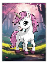 Wall print Little Unicorn - A.DOUBLE.U