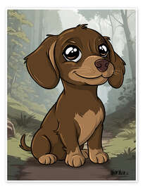 Wall print Dachshund - A.DOUBLE.U