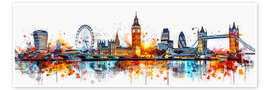 Wandbild Londoner Skyline - Peter Roder