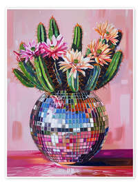 Wall print Cactus in Disco ball - DejaReve