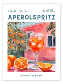 Poster Estate Italiana - Aperol Spritz - Ohkimiko