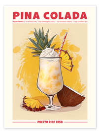 Veggbilde Piña colada, Puerto Rico 1950 - TAlex