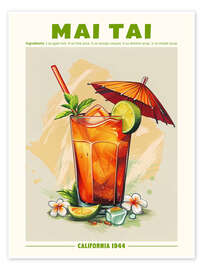 Veggbilde Mai Tai, California 1944 - TAlex