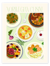 Veggbilde Traditional Food - Norwegian Cuisine