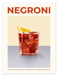 Veggbilde Cocktail Exhibitio - Negroni - Victoria Barnes