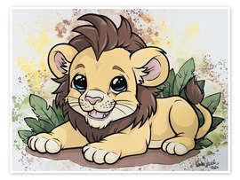 Wall print Baby Lion - A.DOUBLE.U