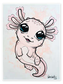 Wall print Little Axolotl - A.DOUBLE.U