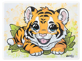 Wall print Baby Tiger - A.DOUBLE.U